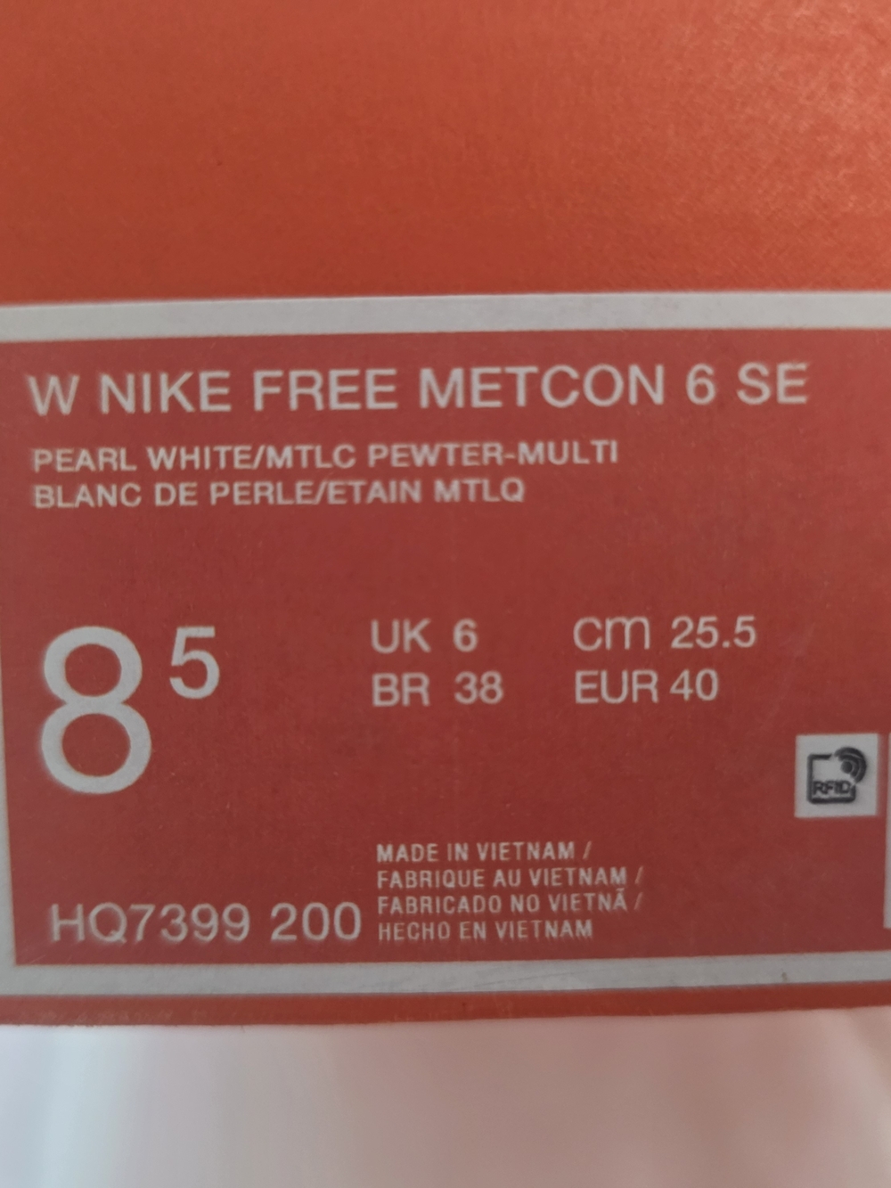 Nike Free Metcon 6 SE Pearl White / Pewter - Picture 2 of 5